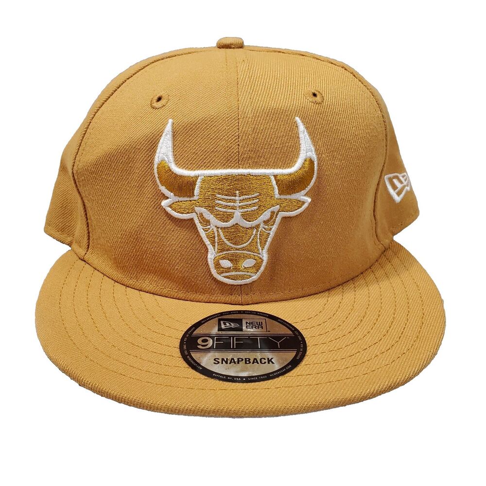 NBA Chicago Bulls New Era Tan Color Pack 9FIFTY Snapback Ball Cap Hat. One Sz